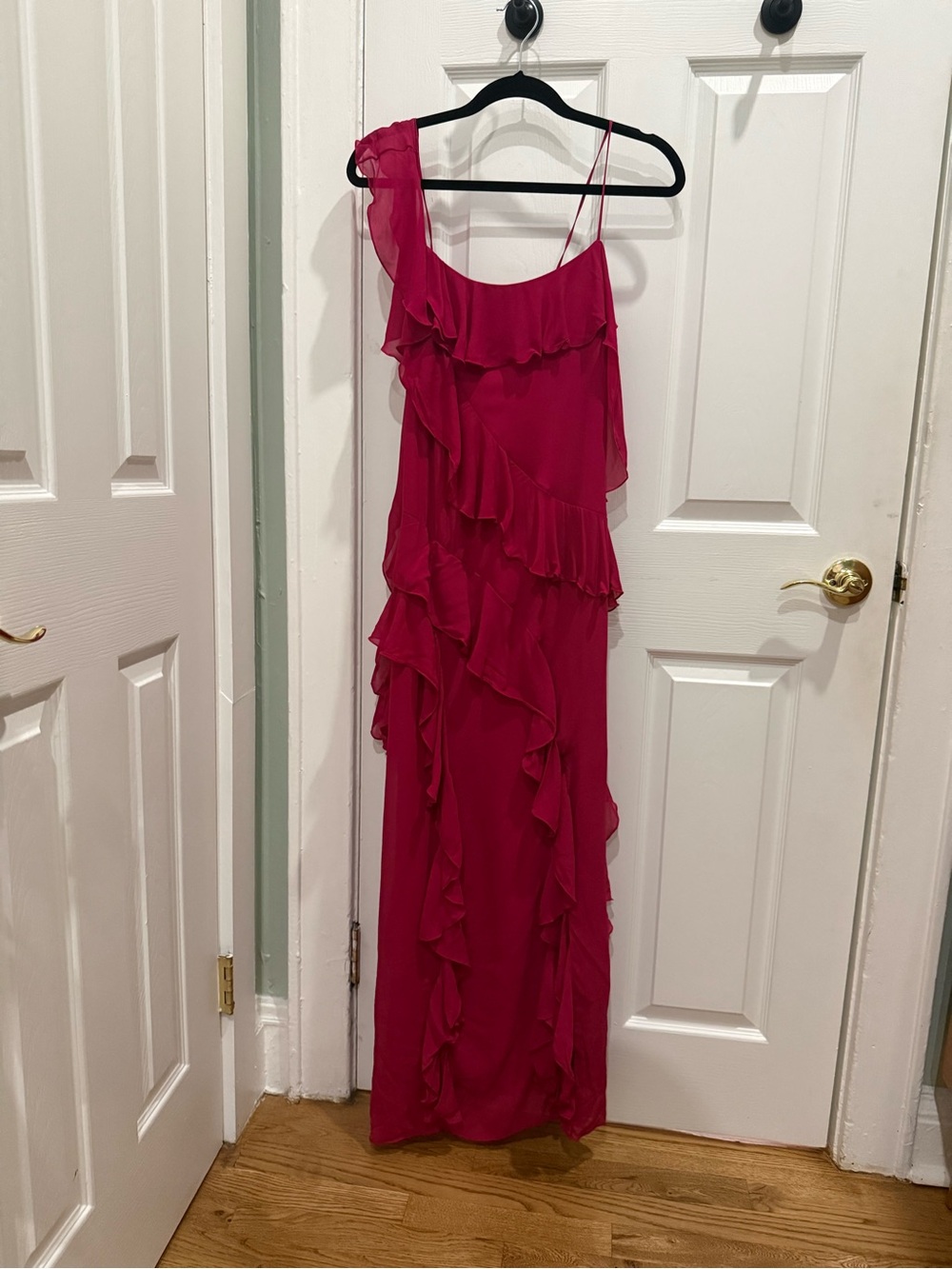 & Other Stores NWT Ruffle Maxi Dress Pink